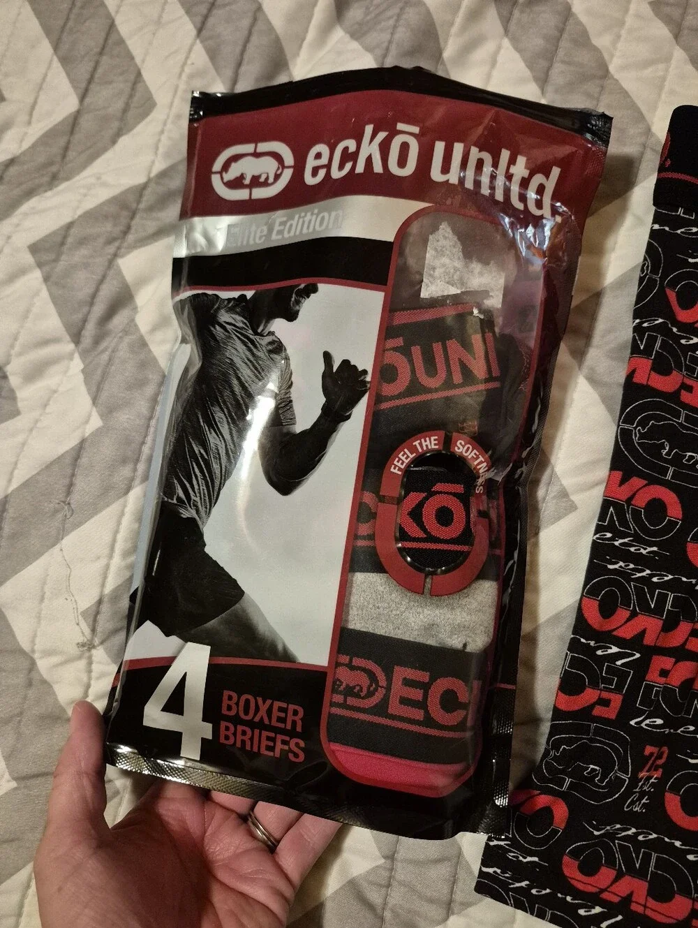 🌿5/$25 New 4pr. Echo Unltd Mens Small Athletic Boxer Brief New Opened Pack